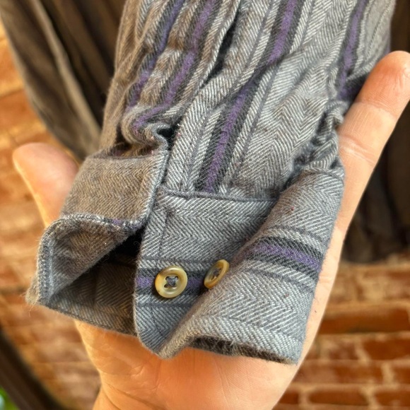 Gray Striped Men's long sleeve - Picture 3 of 6